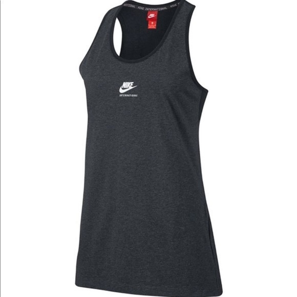 Nike Tops - Nike International Racer Back Tank Top Dark Gray